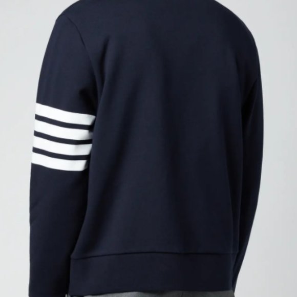Engineered 4-Bar Stripe Loopback Cardigan